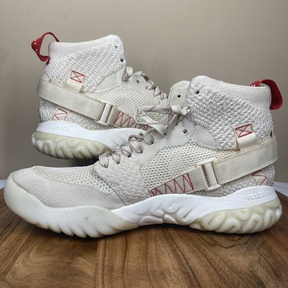 Jordan Apex React Nike Light Cream Mens White And Red Size 10.5 Basketball Shoes - Picture 6 of 9